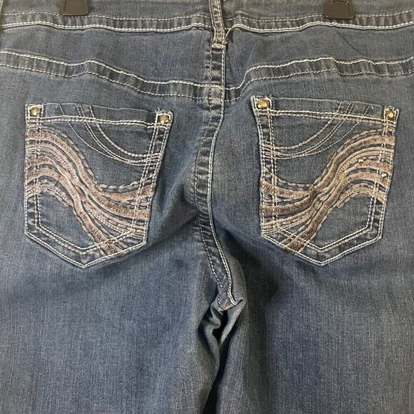 Lane Bryant Medium Blue 18 Regular Bootcut Women's Jeans Embroidered Pockets - Picture 4 of 8
